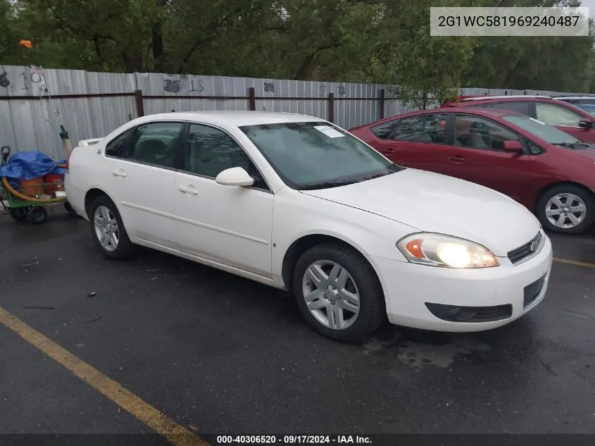 2006 Chevrolet Impala Lt VIN: 2G1WC581969240487 Lot: 40306520