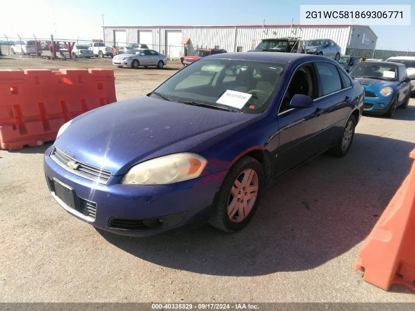 2006 Chevrolet Impala Lt VIN: 2G1WC581869306771 Lot: 40335829