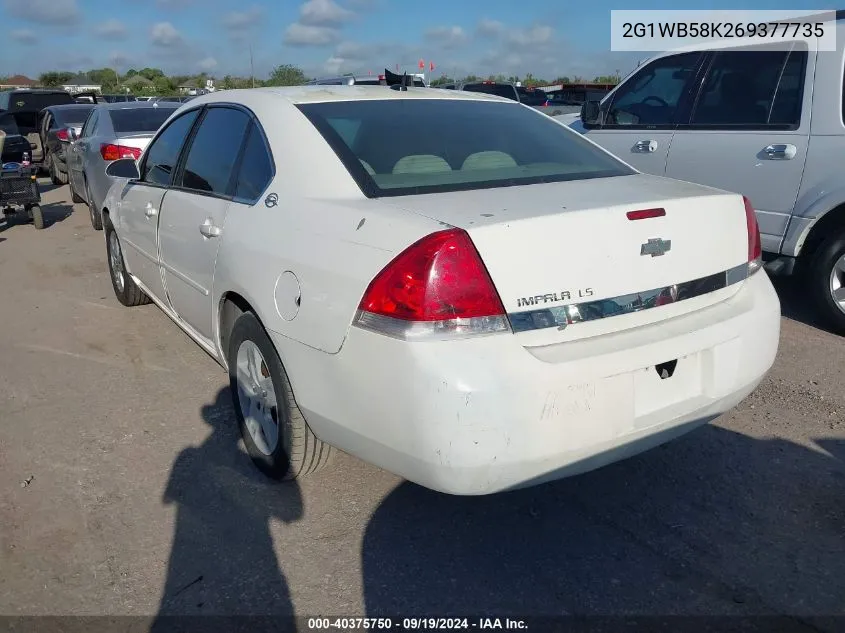 2G1WB58K269377735 2006 Chevrolet Impala Ls