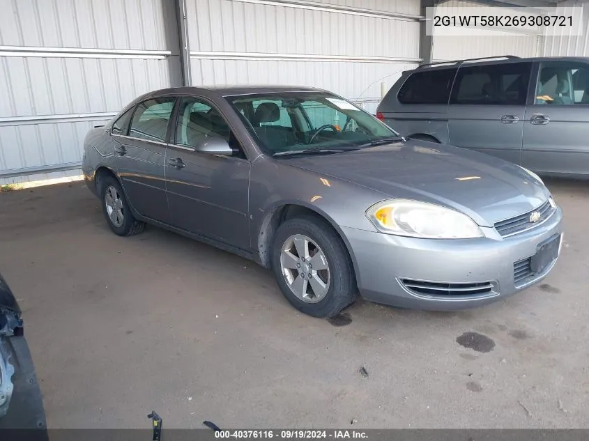 2006 Chevrolet Impala Lt VIN: 2G1WT58K269308721 Lot: 40376116