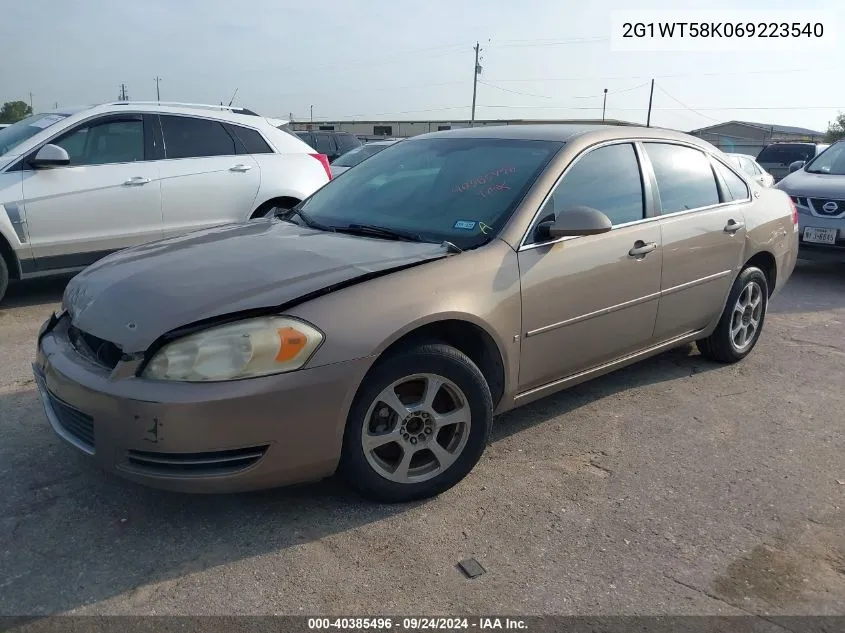 2006 Chevrolet Impala Lt VIN: 2G1WT58K069223540 Lot: 40385496