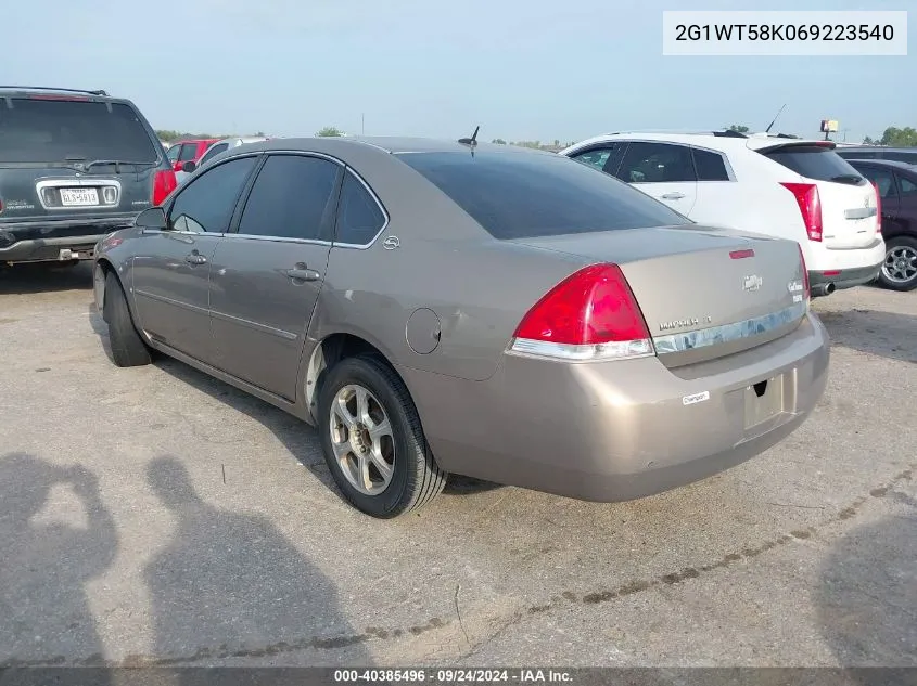 2006 Chevrolet Impala Lt VIN: 2G1WT58K069223540 Lot: 40385496