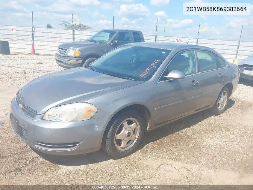 2006 Chevrolet Impala Ls VIN: 2G1WB58K869382664 Lot: 40387255