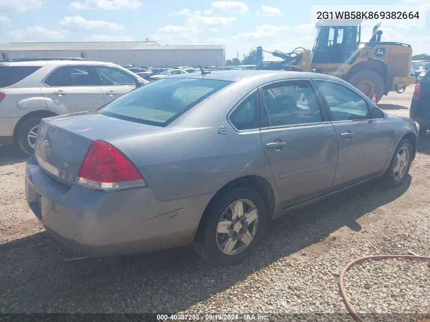 2006 Chevrolet Impala Ls VIN: 2G1WB58K869382664 Lot: 40387255