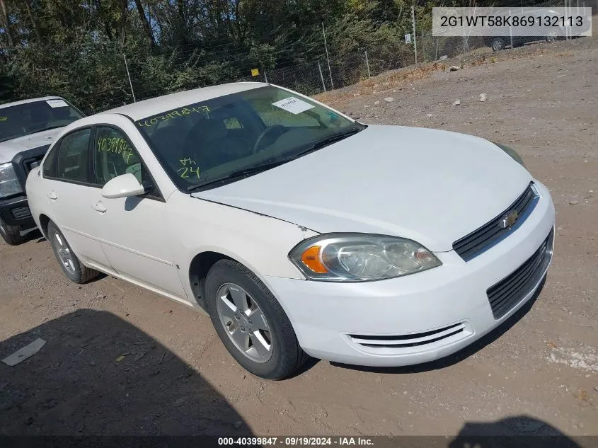 2006 Chevrolet Impala Lt VIN: 2G1WT58K869132113 Lot: 40399847