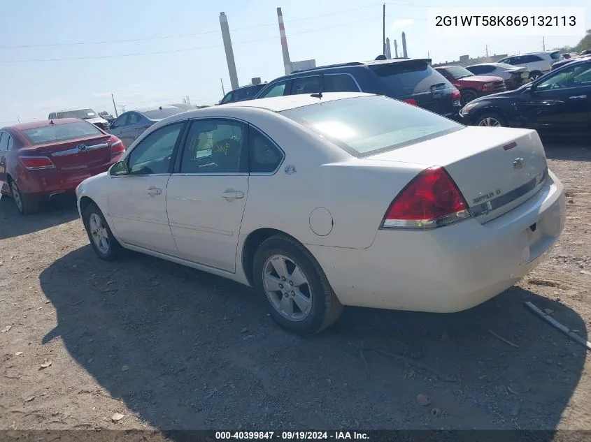 2006 Chevrolet Impala Lt VIN: 2G1WT58K869132113 Lot: 40399847