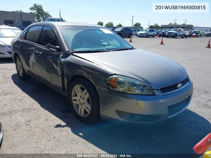 2006 Chevrolet Impala Ltz VIN: 2G1WU581969300815 Lot: 40425327