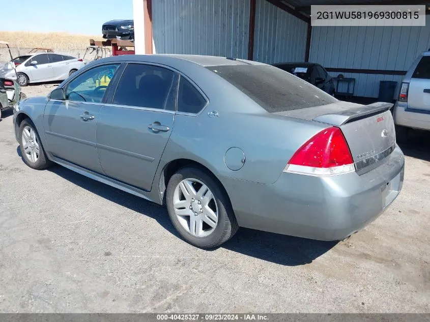 2006 Chevrolet Impala Ltz VIN: 2G1WU581969300815 Lot: 40425327