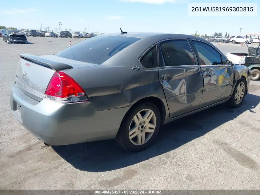 2006 Chevrolet Impala Ltz VIN: 2G1WU581969300815 Lot: 40425327