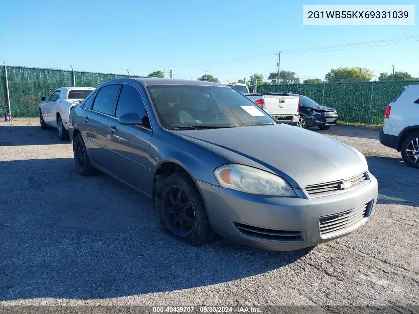 2006 Chevrolet Impala Ls VIN: 2G1WB55KX69331039 Lot: 40439707