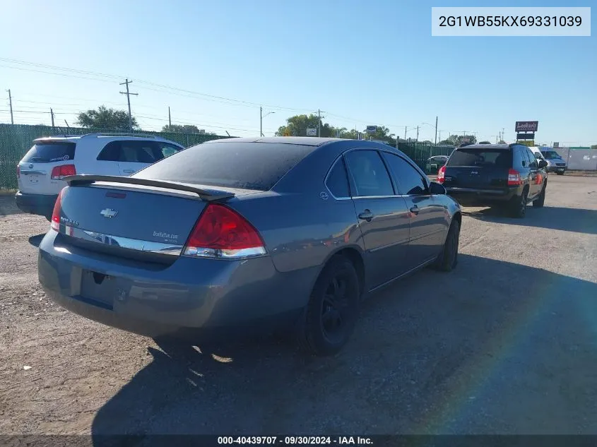 2006 Chevrolet Impala Ls VIN: 2G1WB55KX69331039 Lot: 40439707