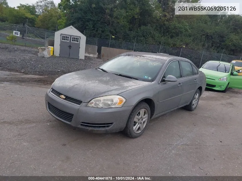 2006 Chevrolet Impala Ls VIN: 2G1WB55K069205126 Lot: 40441875