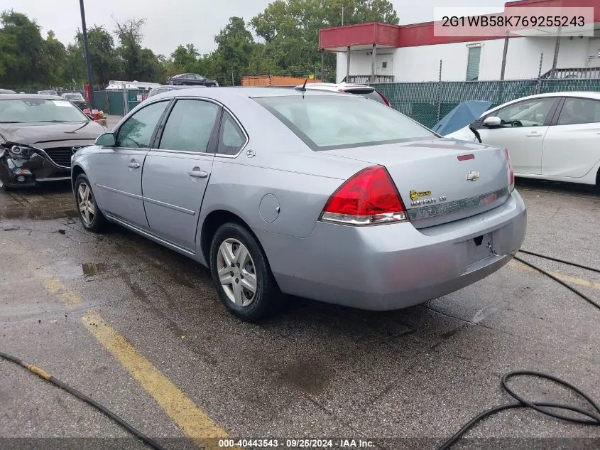 2006 Chevrolet Impala Ls VIN: 2G1WB58K769255243 Lot: 40443543