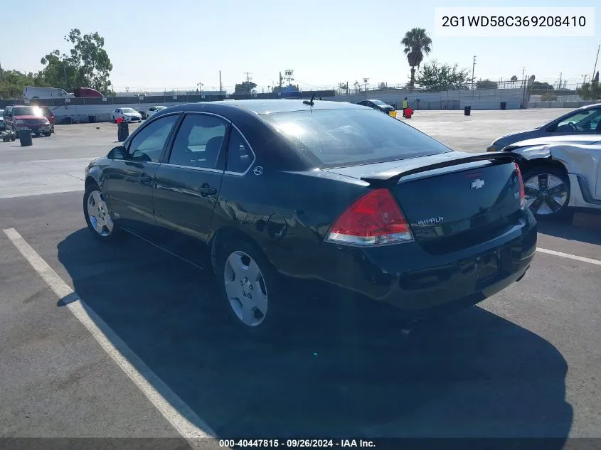 2006 Chevrolet Impala Ss VIN: 2G1WD58C369208410 Lot: 40447815