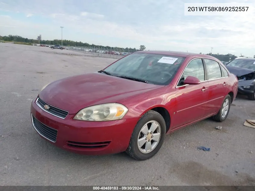 2006 Chevrolet Impala Lt VIN: 2G1WT58K869252557 Lot: 40459183