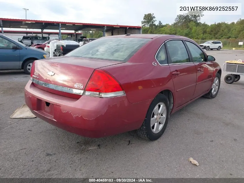 2006 Chevrolet Impala Lt VIN: 2G1WT58K869252557 Lot: 40459183