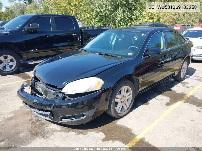 2006 Chevrolet Impala Ltz VIN: 2G1WU581069133258 Lot: 40459287