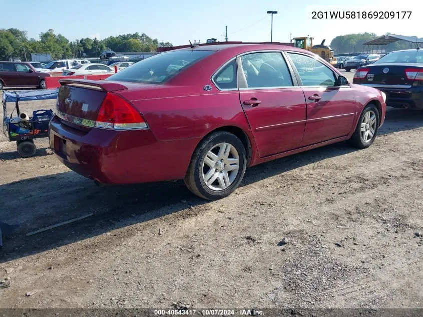 2G1WU581869209177 2006 Chevrolet Impala Ltz