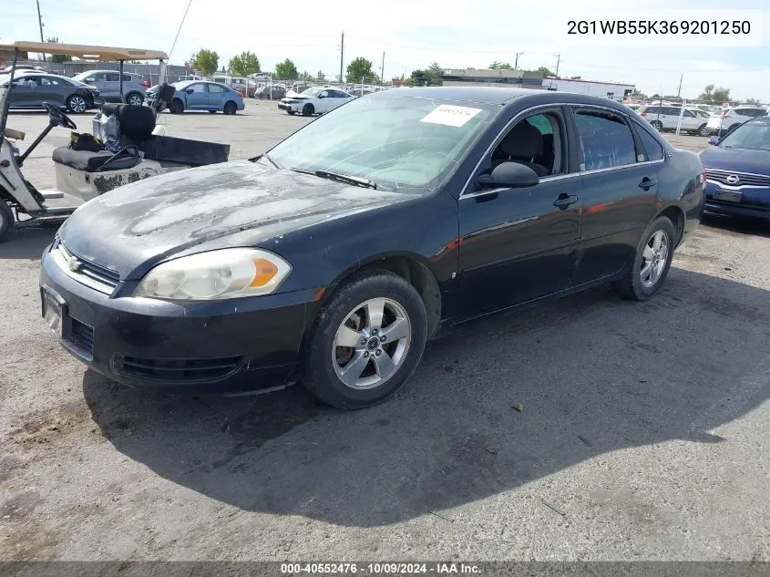 2006 Chevrolet Impala Ls VIN: 2G1WB55K369201250 Lot: 40552476