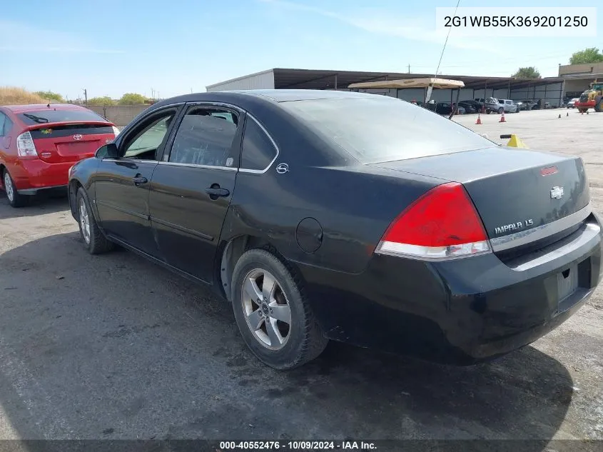 2G1WB55K369201250 2006 Chevrolet Impala Ls