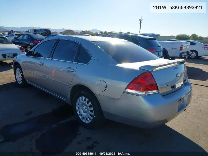 2006 Chevrolet Impala Lt VIN: 2G1WT58K669393921 Lot: 40655011