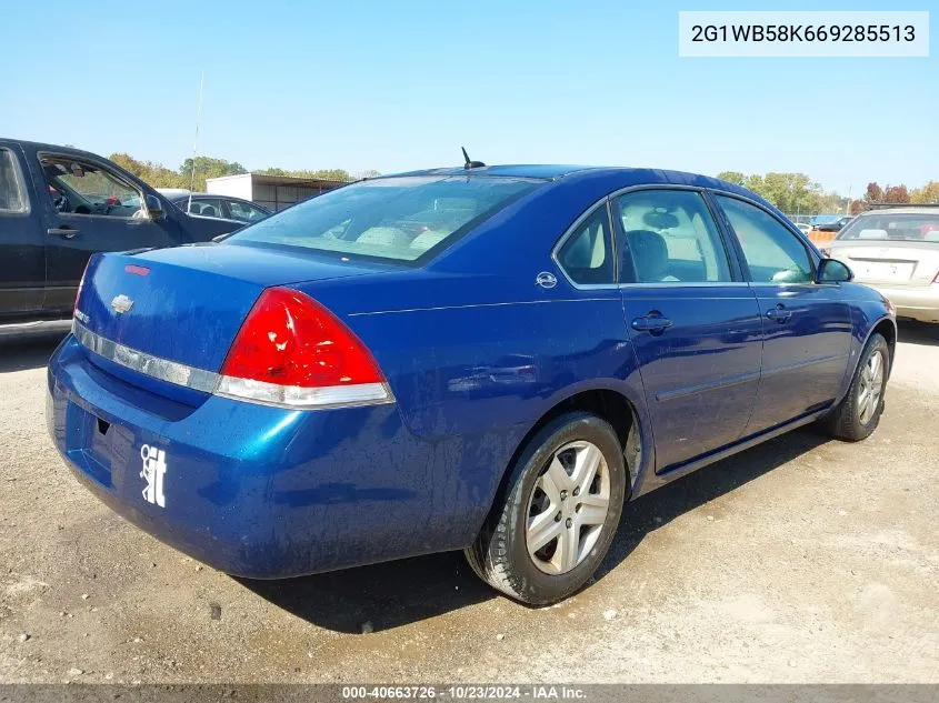 2G1WB58K669285513 2006 Chevrolet Impala Ls