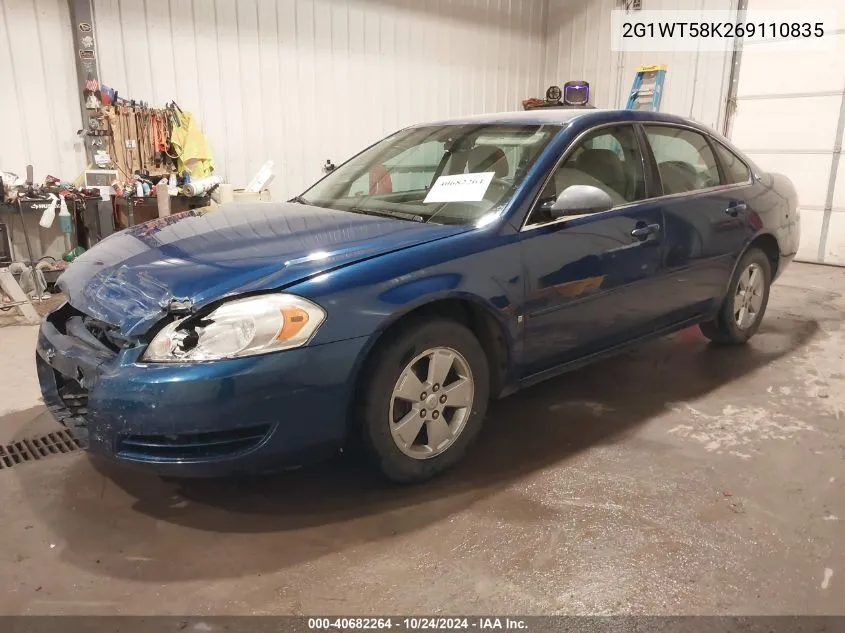 2006 Chevrolet Impala Lt VIN: 2G1WT58K269110835 Lot: 40682264