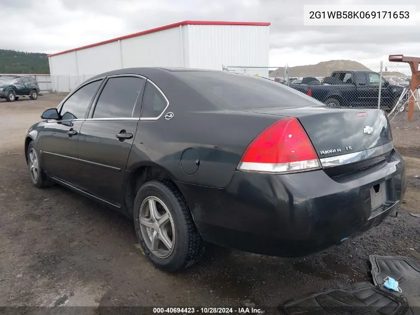 2G1WB58K069171653 2006 Chevrolet Impala Ls