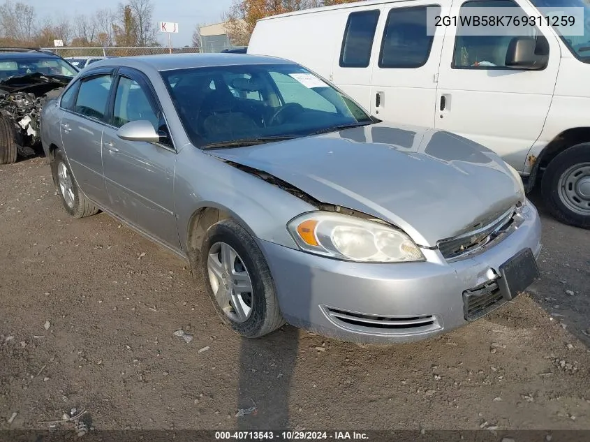 2006 Chevrolet Impala Ls VIN: 2G1WB58K769311259 Lot: 40713543