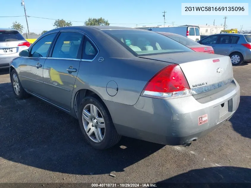 2006 Chevrolet Impala Lt VIN: 2G1WC581669135096 Lot: 40718731