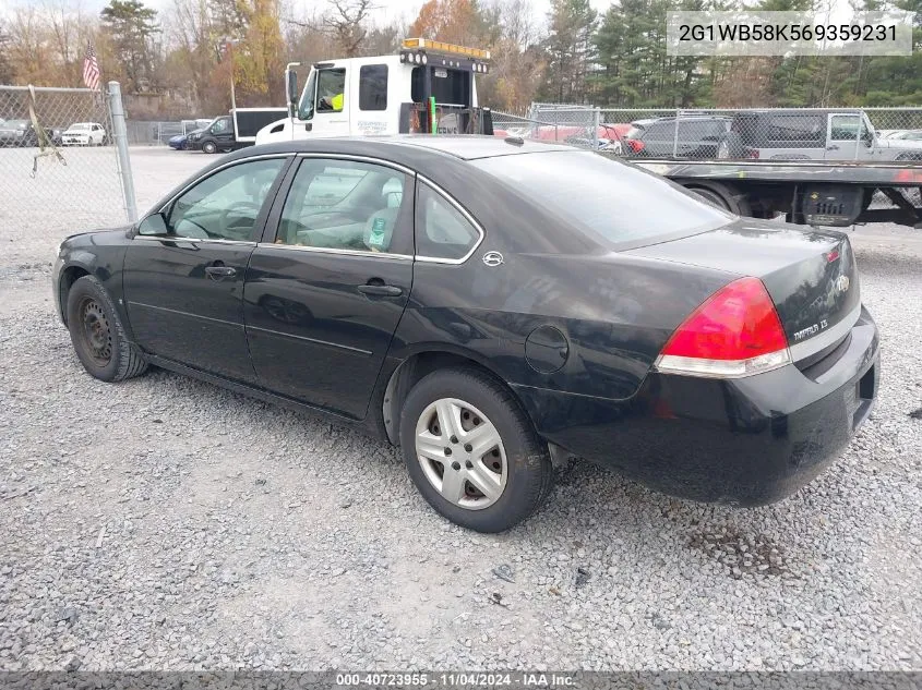 2006 Chevrolet Impala Ls VIN: 2G1WB58K569359231 Lot: 40723955