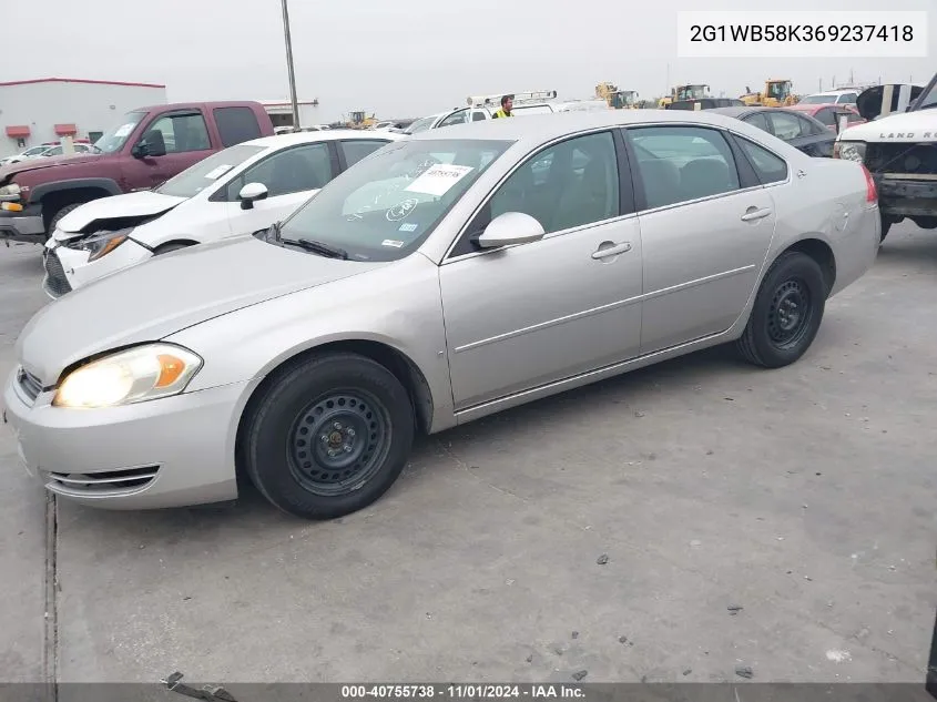 2G1WB58K369237418 2006 Chevrolet Impala Ls