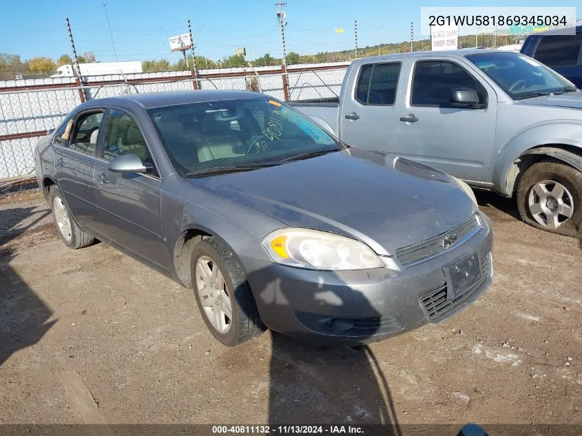 2G1WU581869345034 2006 Chevrolet Impala Ltz