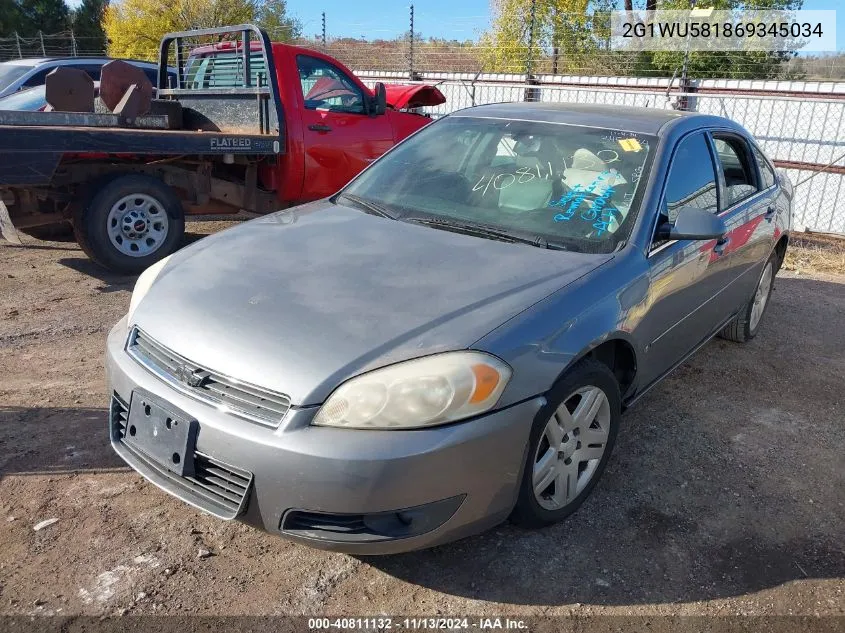 2G1WU581869345034 2006 Chevrolet Impala Ltz