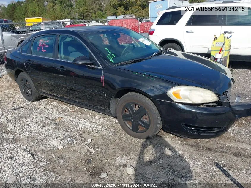 2006 Chevrolet Impala Ls VIN: 2G1WB55K569134215 Lot: 40824290