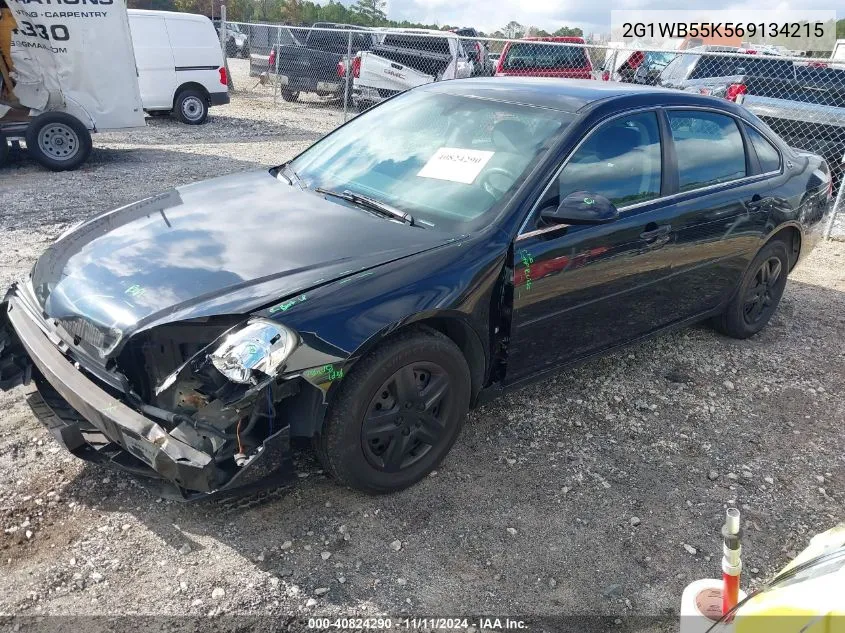 2006 Chevrolet Impala Ls VIN: 2G1WB55K569134215 Lot: 40824290