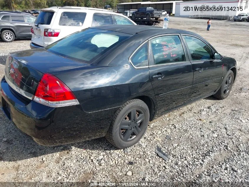 2006 Chevrolet Impala Ls VIN: 2G1WB55K569134215 Lot: 40824290