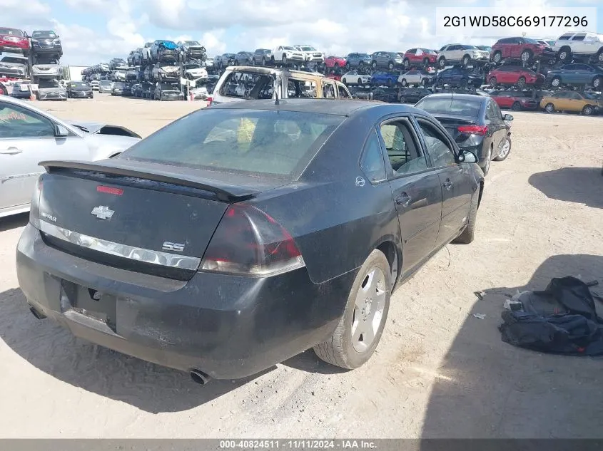 2006 Chevrolet Impala Ss VIN: 2G1WD58C669177296 Lot: 40824511