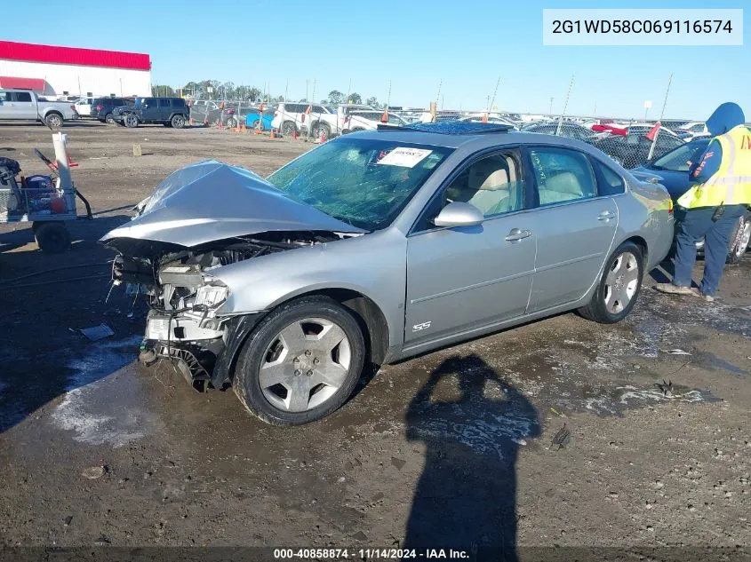 2006 Chevrolet Impala Ss VIN: 2G1WD58C069116574 Lot: 40858874