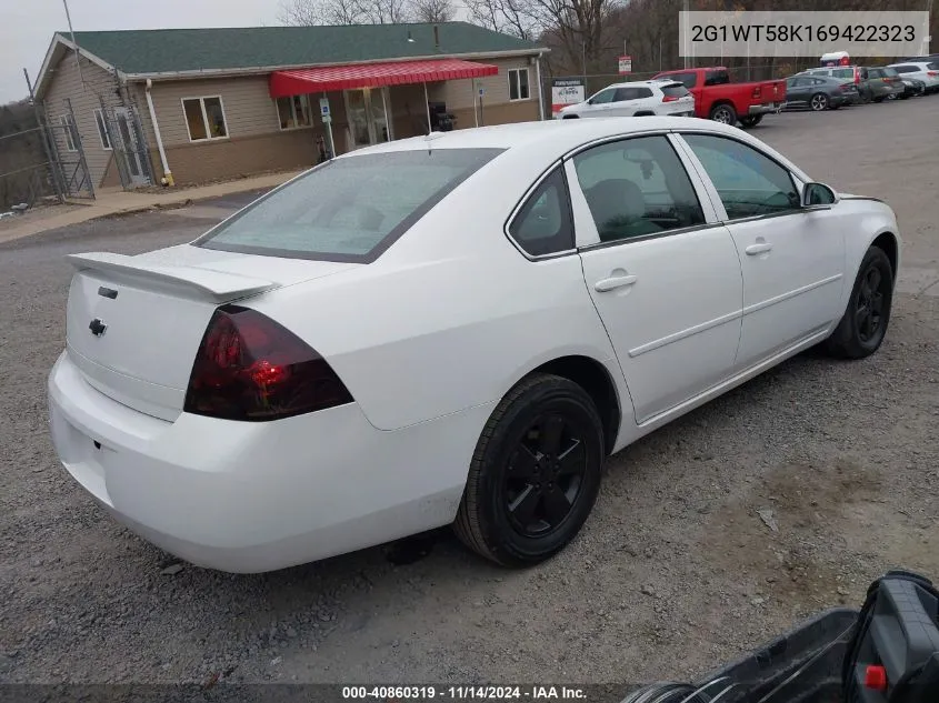 2006 Chevrolet Impala Lt VIN: 2G1WT58K169422323 Lot: 40860319