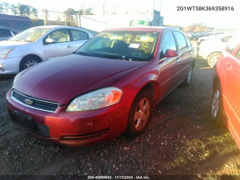 2006 Chevrolet Impala Lt VIN: 2G1WT58K369358916 Lot: 40890652