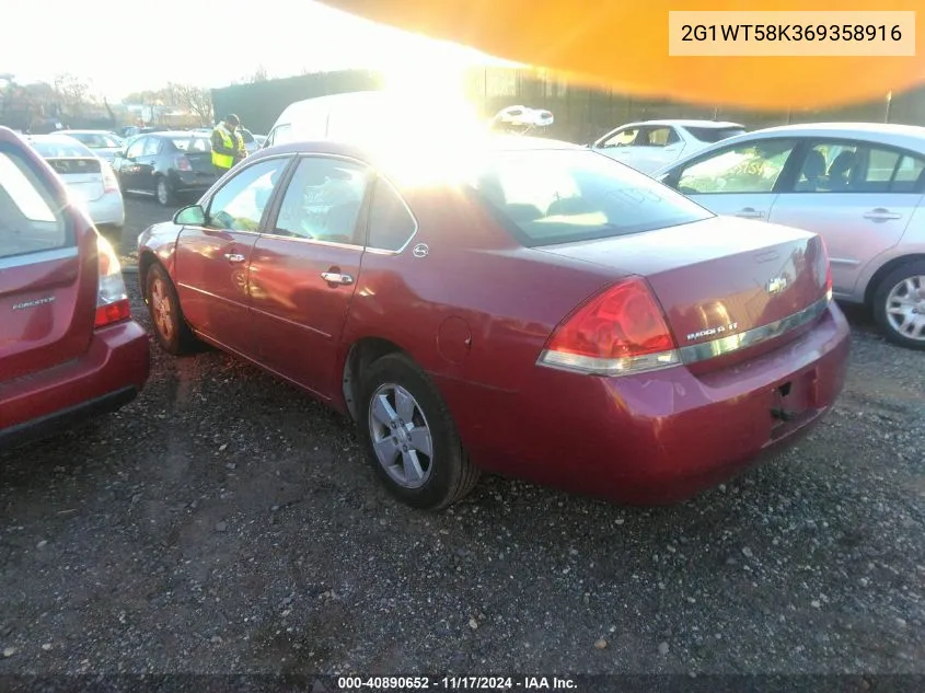 2006 Chevrolet Impala Lt VIN: 2G1WT58K369358916 Lot: 40890652