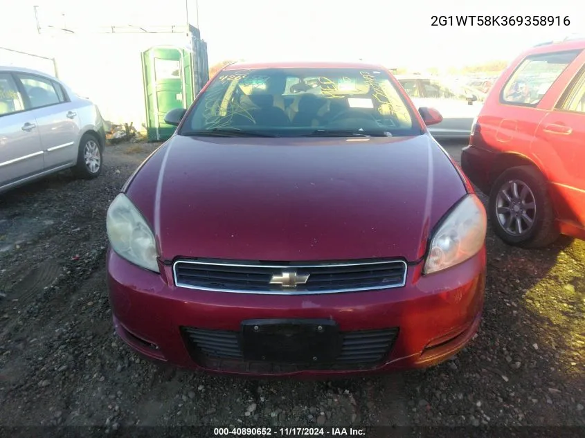 2006 Chevrolet Impala Lt VIN: 2G1WT58K369358916 Lot: 40890652