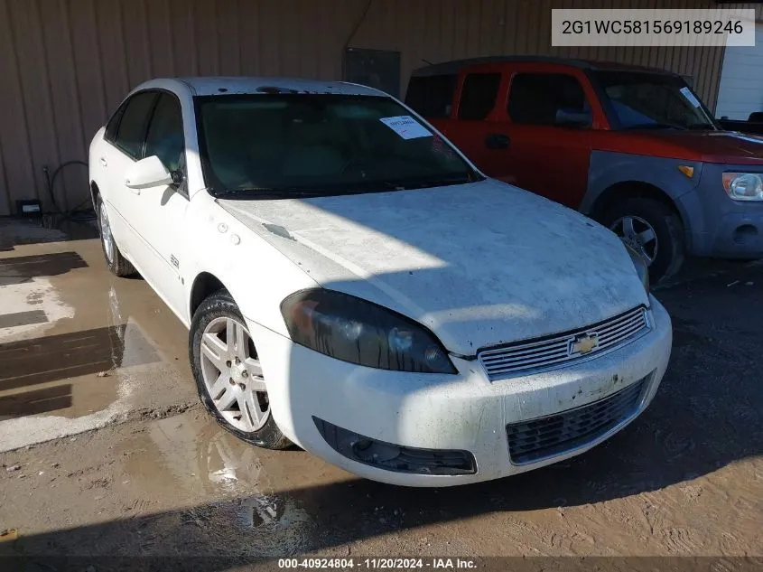 2006 Chevrolet Impala Lt VIN: 2G1WC581569189246 Lot: 40924804