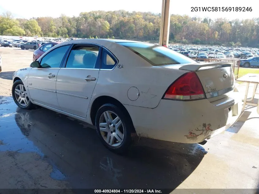 2006 Chevrolet Impala Lt VIN: 2G1WC581569189246 Lot: 40924804