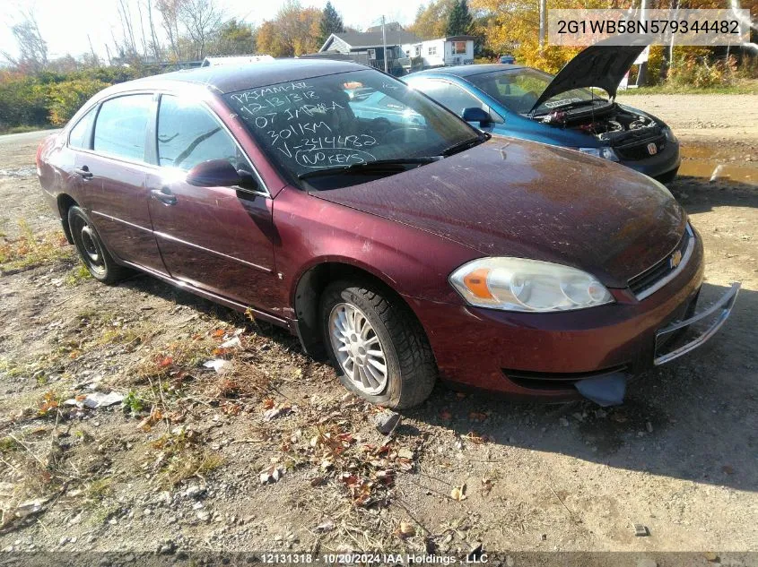 2007 Chevrolet Impala VIN: 2G1WB58N579344482 Lot: 12131318