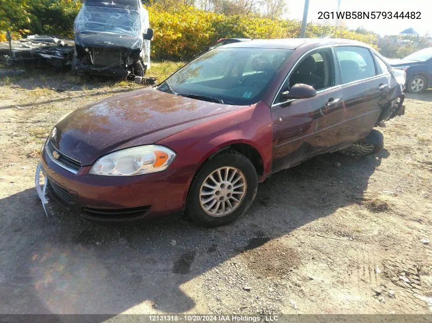 2007 Chevrolet Impala VIN: 2G1WB58N579344482 Lot: 12131318