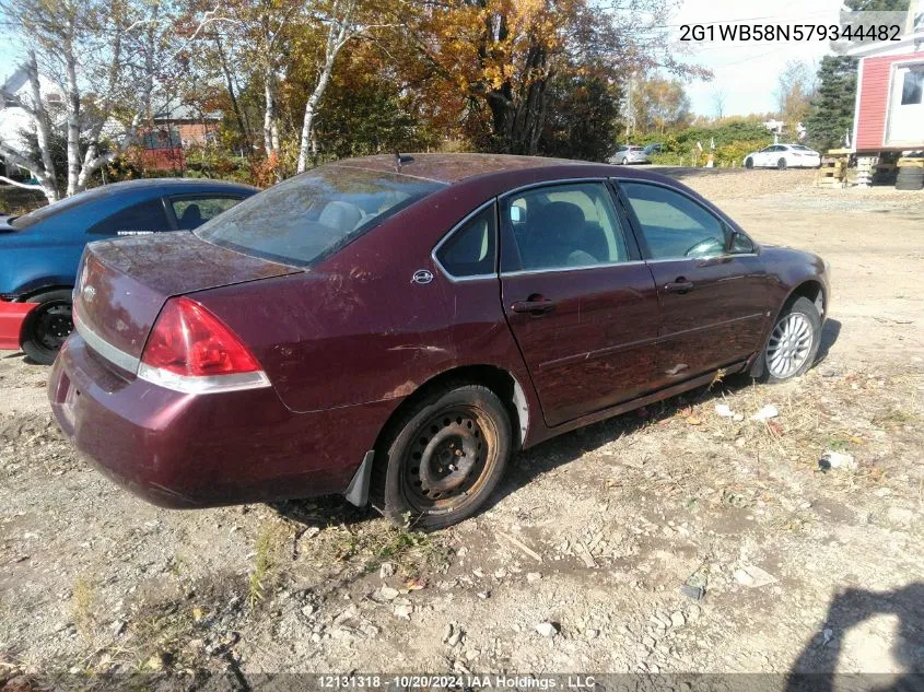 2G1WB58N579344482 2007 Chevrolet Impala