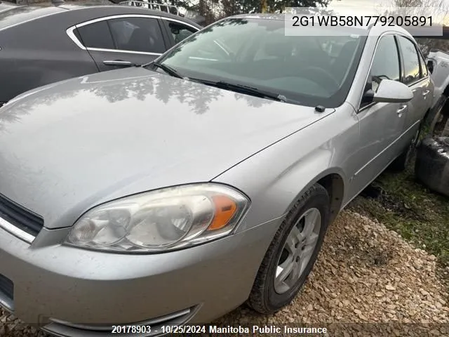 2G1WB58N779205891 2007 Chevrolet Impala Ls V6