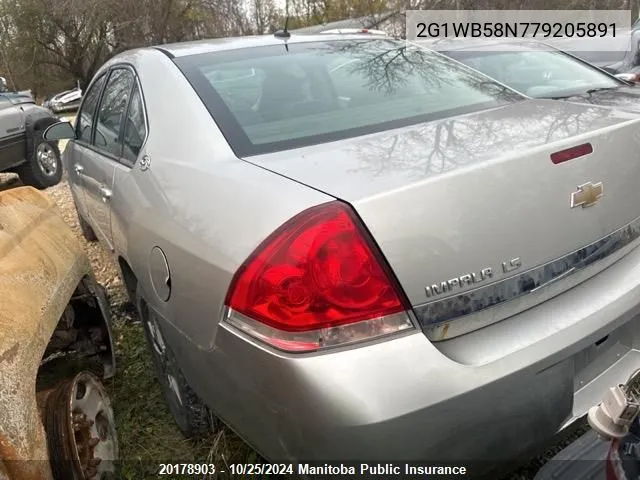 2G1WB58N779205891 2007 Chevrolet Impala Ls V6